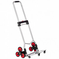 Carucior tip liza pentru scari, cu 10 roti, Pliabil, maxim 118 kg, Inaltime reglabila 83/115 cm, greutate 5.4 kg Carucior tip liza pentru scari, cu 10 roti, Pliabil, maxim 118 kg, Inaltime reglabila 83/115 cm, greutate 5.4 kg