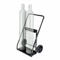 Carucior transport 2 butelii pentru sudura, 2 x roti, max 200 kg, 500 x 720 x 1120 mm, otel Carucior transport 2 butelii pentru sudura, 2 x roti, max 200 kg, 500 x 720 x 1120 mm, otel