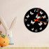 Ceas de perete metalic Krodesign Butterfly, diametru 50 cm, negru [2]