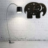 Ceas de perete metalic Krodesign Elephant, diametru 70 cm, negru [5]