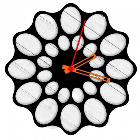 Ceas de perete metalic Krodesign KRO-1094, diametru 50 cm, negru [1]