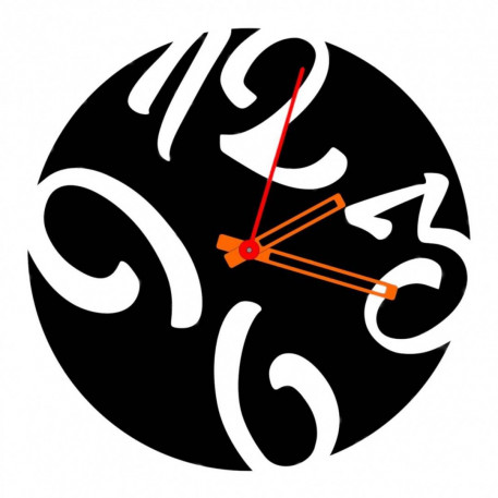 Ceas de perete metalic Krodesign KRO-1095, diametru 50 cm, negru [1]