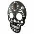 Ceas de perete metalic Krodesign Skull, diametru 45 cm, negru [3]