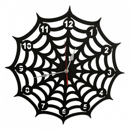 Ceas de perete metalic Krodesign Spider, diametru 50 cm, negru [1]