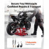 Cric hidraulic pentru motociclete, capacitate max 680 kg, Inaltime 115-385 mm, fixare chingi cu clichet [4]