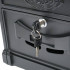 Cutie postala everest, negru antracit 410X260X90mm cu 2 chei si accesorii de prindere [2]