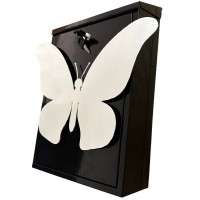 Cutie postala Vivatechnix Butterfly KRO-1228, otel, 400x250x100mm, Negru/Alb, 2 chei Cutie postala Vivatechnix Butterfly KRO-1228, otel, 400x250x100mm, Negru/Alb, 2 chei