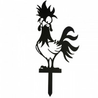 Decoratiune gradina / ghiveci Krodesign Funny Chicken KRO-1134, metal, inaltime 60 cm Decoratiune gradina / ghiveci Krodesign Funny Chicken KRO-1134, metal, inaltime 60 cm
