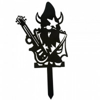 Decoratiune gradina / ghiveci Krodesign Kiss Rock Gnome KRO-1137, metal, inaltime 62 cm Decoratiune gradina / ghiveci Krodesign Kiss Rock Gnome KRO-1137, metal, inaltime 62 cm