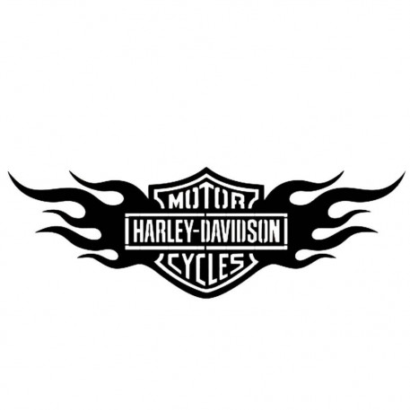 Decoratiune metalica de perete Krodesign KRO-1054, Harley Davidson, diametru 60 cm, grosime 1.5 mm [1]