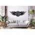 Decoratiune metalica de perete Krodesign KRO-1054, Harley Davidson, diametru 60 cm, grosime 1.5 mm [2]