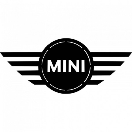 Decoratiune metalica de perete Krodesign KRO-1056, Mini Cooper, diametru 50 cm, negru, grosime 1.5 mm [1]