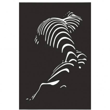 Decoratiune metalica de perete Krodesign KRO-1058, Sexy Body, 60 cm, grosime 1.5 mm [1]