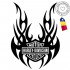 Decoratiune metalica de perete Krodesign KRO-1059, Harley Davidson II, diametru 60 cm, grosime 1.5 mm [2]
