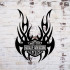 Decoratiune metalica de perete Krodesign KRO-1059, Harley Davidson II, diametru 60 cm, grosime 1.5 mm [4]
