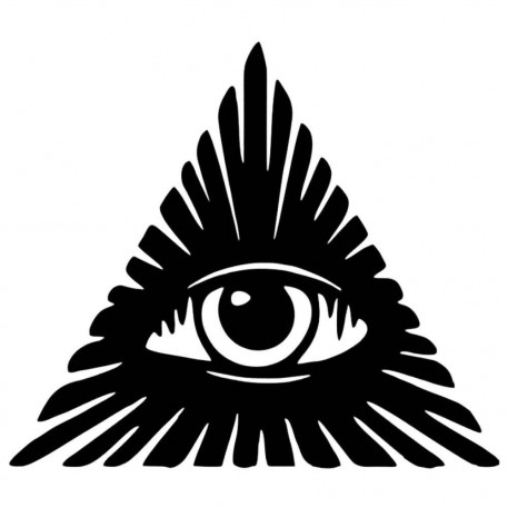 Decoratiune metalica de perete Krodesign KRO-1060, Eye, 60 cm, grosime 1.5 mm [1]