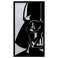 Decoratiune metalica de perete Krodesign KRO-1068, Darth Vader, lungime 55 cm, negru, grosime 1.5 mm Decoratiune metalica de perete Krodesign KRO-1068, Darth Vader, lungime 55 cm, negru, grosime 1.5 mm