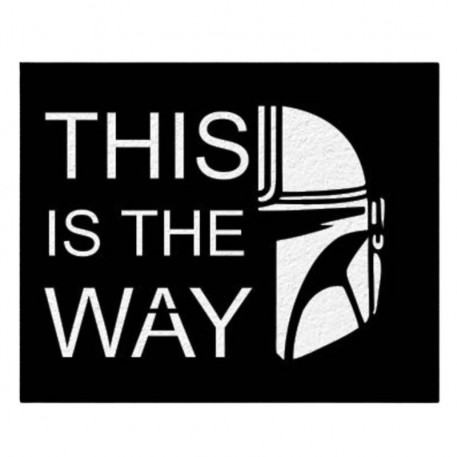 Decoratiune metalica de perete Krodesign KRO-1149 This is the Way, lungime 60 cm, negru, grosime 1.5 mm [1]