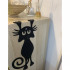 Decoratiune perete Krodesign Funny Cat, lungime 52 cm, negru [5]