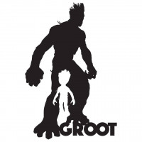 Decoratiune perete Krodesign Groot, metal, negru, Inaltime 69 cm Decoratiune perete Krodesign Groot, metal, negru, Inaltime 69 cm