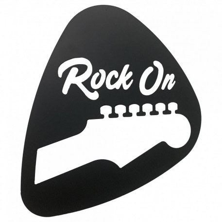 Decoratiune perete Krodesign Rock On, diametru 60 cm, negru [1]