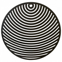 Decoratiune perete Krodesign Spiral Circle, diametru 50 cm, negru Decoratiune perete Krodesign Spiral Circle, diametru 50 cm, negru