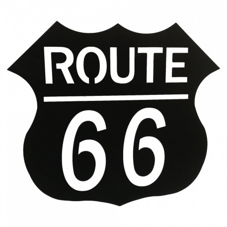 Decoratiune perete Route 66, dimensiune 68x60 cm, negru [1]