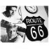 Decoratiune perete Route 66, dimensiune 68x60 cm, negru [3]