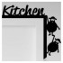 Decoratiune semn Kitchen Krodesign KRO-1099, dimensiune 30x30 cm, negru [2]