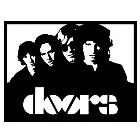 Decoratiune tablou de perete Krodesign Doors Band, diametru 53 cm, negru [1]