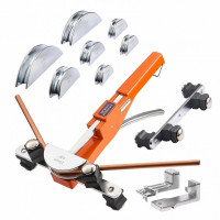 Dispozitiv de indoit tevi cupru si aluminiu, 6-22 mm, Unghi maxim de Ã®ndoire 90Â°, 7 matrite