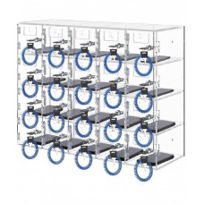 Dulap depozitare telefoane, 20 sloturi, 20 chei, Transparent, Acril, 53 x 18 x 42.5 cm Dulap depozitare telefoane, 20 sloturi, 20 chei, Transparent, Acril, 53 x 18 x 42.5 cm