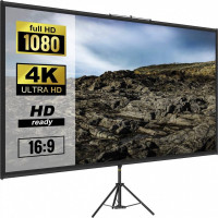 Ecran de proiectie cu trepied 70 inch, 4K Ultra HD, portabil, 16:9, Material anti-lumina, Ecran lavabil Ecran de proiectie cu trepied 70 inch, 4K Ultra HD, portabil, 16:9, Material anti-lumina, Ecran lavabil