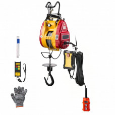 Electropalan portabil cu telecomanda 2 in 1, Telecomanda cu fir/fara fir, 1500W, max 300 kg, Inaltime 30 m