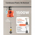 Electropalan portabil cu telecomanda wireless 3 in 1, Orizontal/Vertical, 1500W, max 500 kg, Inaltime 7.6 m [6]