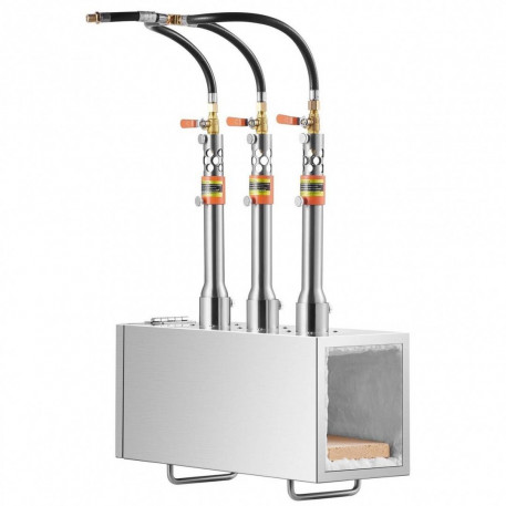 Forja inox portabila 3 arzatoare,1427 grade, 55x18x30.3cm [1]