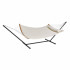Hamac cu suport otel si perna, matlasat, pentru 2 persoane, Vivatechnix max 217 kg, 3760 x 987 x 1050 mm, Bej [4]