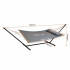 Hamac cu suport otel si perna, Vivatechnix, matlasat, pentru 2 persoane, max 217 kg, 3760 x 987 x 1050 mm, Gri [7]