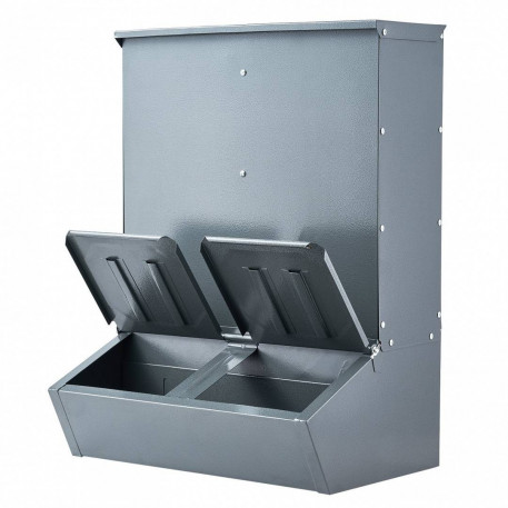 Hranitoare cu 2 usi pentru max 8 porci, 75 l, Otel galvanizat, 600 x 500 x 840 mm [1]