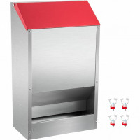 Hranitoare pentru pasari, Vivatechnix Otel galvanizat, 35x21x63 cm, Capacitate 22.6 kg, 4 x alimentatoare apa Hranitoare pentru pasari, Vivatechnix Otel galvanizat, 35x21x63 cm, Capacitate 22.6 kg, 4 x alimentatoare apa