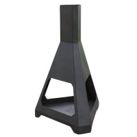 Incalzitor pentru terasa/gradina, Hexagon Fire Pit KRO-1075, Otel, Negru, 1158x725 mm, grosime 3 mm