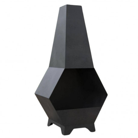 Incalzitor pentru terasa/gradina, Pyramid Hexagon II KRO-1076, Otel, Negru, 1200x605x406 mm, grosime 3 mm [1]