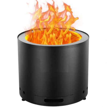 Incalzitor terasa fara fum, Vivatechnix Otel inoxidabil, Diametru 380 mm, Inaltime 320 mm, Negru [1]