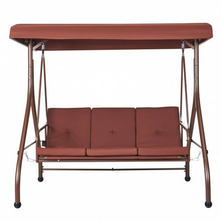 Leagan pentru gradina, 3 locuri, Rabatabil, Vivatechnix Maro, Otel, panza Oxford, 1850Ã—1170Ã—1770 mm, max 340 kg, Perne detasabile [1]