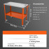 Masa pentru sudura mobila, 91.4 x 45.7 cm, Capacitate 550 kg, 4 x roti blocabile, Otel carbon [5]