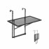 Masa suspendata, pliabila, pentru balcon, Otel Inoxidabil, max 25 kg, 610 x 530 x 590 mm, Negru [9]