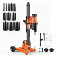Masina de carotat umed/uscat cu suport cu roti, Diametru gaurire 20-305 mm, 3000 W, 12 x carote incluse