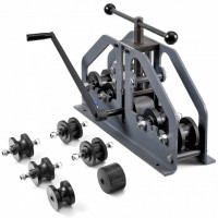 Masina manuala de indoit tevi rotunde sau patrate, 6 matrite, Otel Carbon, max 1-1/2 inch