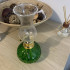 Mini Lampa cu gaz Vivatechnix Kutulu TR-1012V, inaltime 20 cm, Verde, abajur de sticla [4]