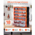 Organizator accesorii cu 18 sertare, Plastic, 38x16x47 cm [5]